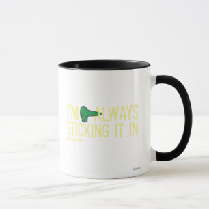 Caneca Rotulação amarela do Sr. Nosey Nosing Em torno  