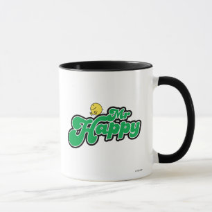 Caneca Rotulação do Sr. Feliz Sliding Para baixo Verde