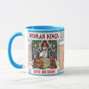 Caneca Rótulo de Café Habilitado pelos Reis Romanos ・ Cer