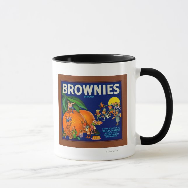 Caneca Rótulo de Taxa de Citros da Marca Brownies (Direita)