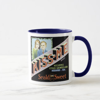 Caneca Rótulo de Taxa de Fruta do Kiss-me Seald Sweet
