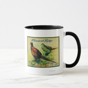 Caneca Rótulo de Taxa de Maçã de Corda