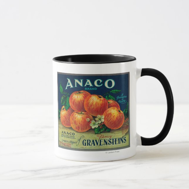 Caneca Rótulo de Taxa de Maçã do Anaco (Direita)