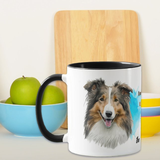 Caneca Rough Collie Dog Amigo Leal (Criador carregado)