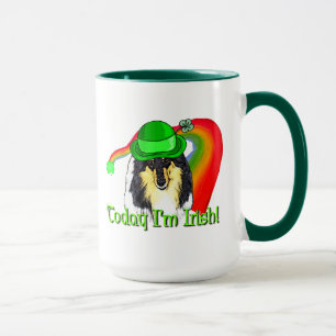 Caneca Rough Tri Collie Saint Patricks