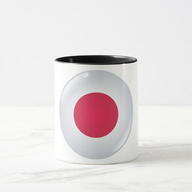 Caneca Round Japan Flag Mug (Criador carregado)