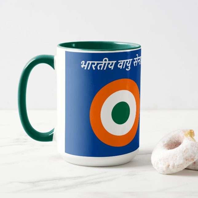 Caneca RoundelMug da Força Aérea Indiana (Com Donut)