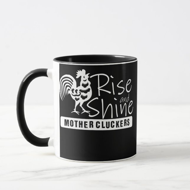 Caneca Roupa de Apelidos Mãe Elevados E Brilhantes (Esquerda)