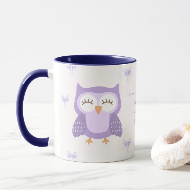 caneca roxa adorável (Com Donut)