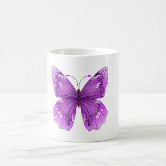 Caneca roxa da borboleta
