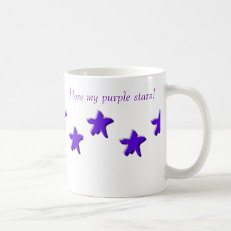 Caneca roxa da estrela