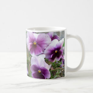 Caneca roxa dos Pansies