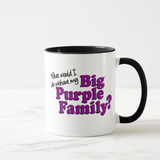 Caneca roxa grande #2 da família (Direita)