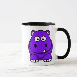 Caneca Roxo do hipopótamo
