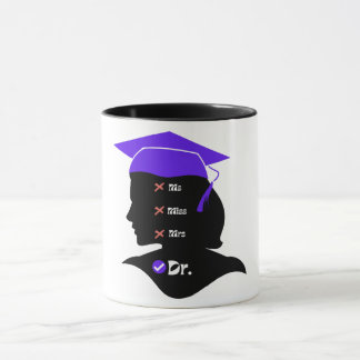 Caneca Roxo Hat Miss Sra. Dr. Design para Novo Formando
