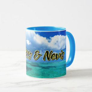 Caneca Rua. Céu marinho de Kitts & Nevis
