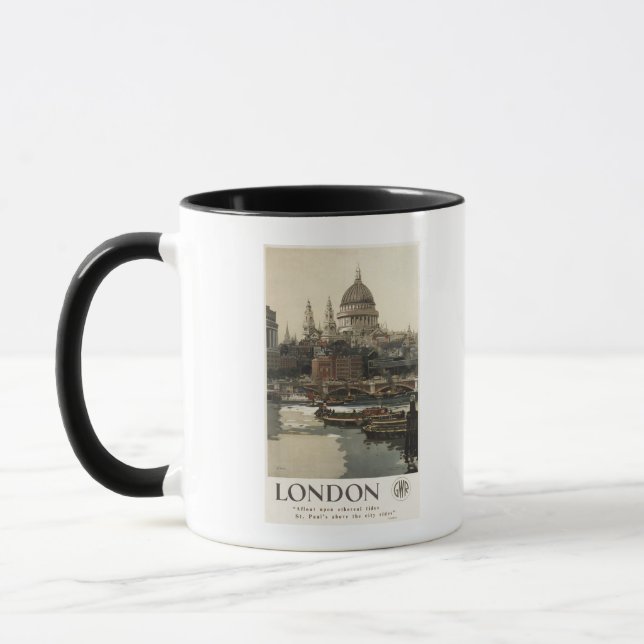 Caneca Rua da ferrovia excelente Ocidental. Poster de via (Esquerda)