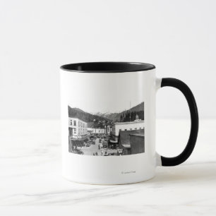 Caneca Rua da missão da ponte dos navios dentro
