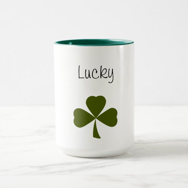 Caneca Rua de Shamrock sortuda. (Centro)