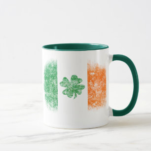 Caneca Rua. Dia de Patrick, Irish Flag Mugs