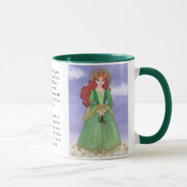 Caneca Rua Dinfana Watercolor Prayer Tea Coffee