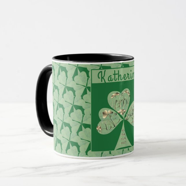 Caneca "Rua Feliz" do Patrick "Shamrocks Green" (Frente Esquerda)