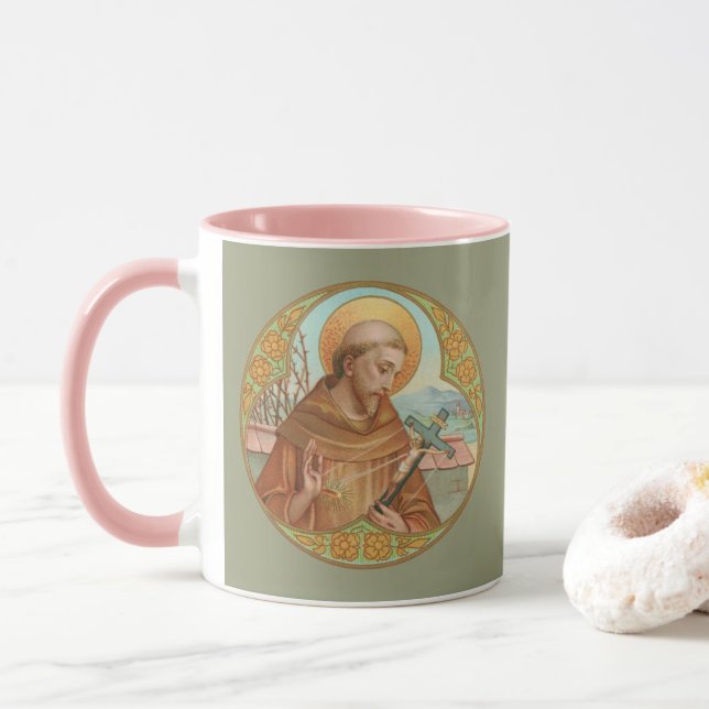 Caneca Rua. Francis of Assisi (BK 002) (Com Donut)
