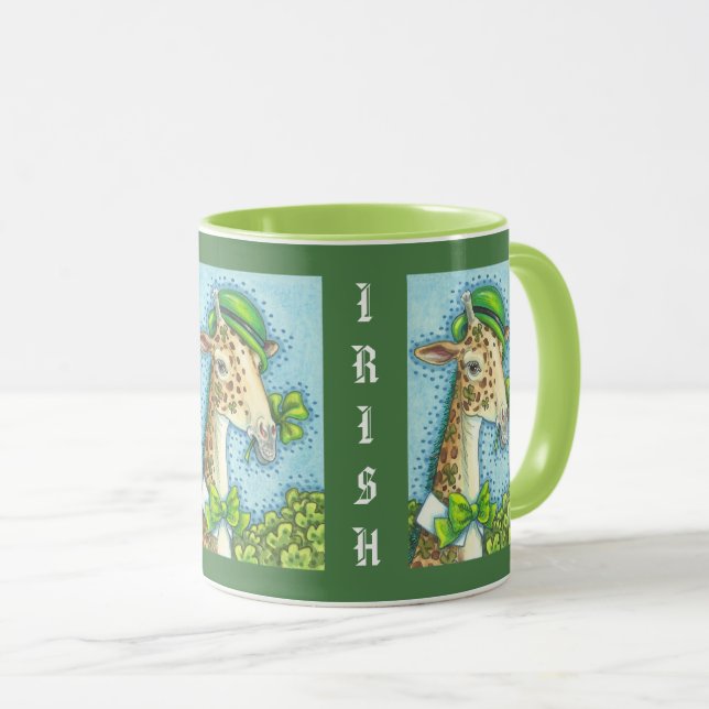 Caneca RUA IRLANDESA GIRAFFE. PATRICK'S DAY MUG Combo (Frente Esquerda)