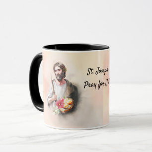 Caneca Rua. Joseph Banquete Day Reze Para A Nossa Aquarel