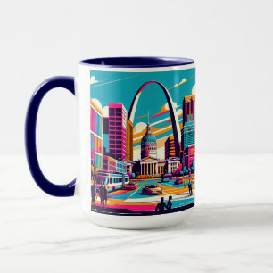 Caneca Rua Louis, Missouri Arca De Gateway