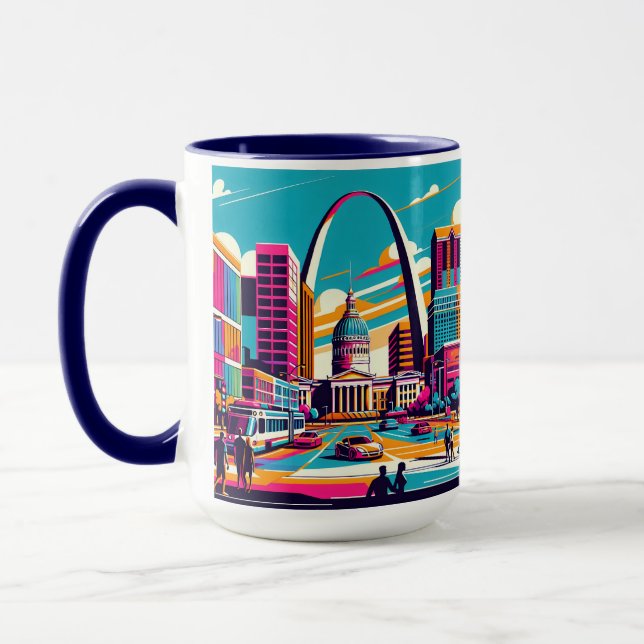 Caneca Rua Louis, Missouri | Arca De Gateway (Esquerda)