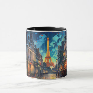 Caneca Rua Parisiense, Torre Eiffel: Uma Paris cativante