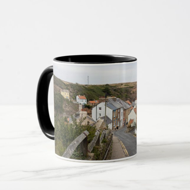 Caneca Rua Principal da Vila de Staithes (Frente Esquerda)