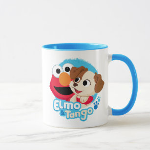 Caneca Rua Sésamo   Crachá Elmo & Tango