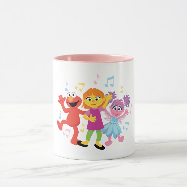 Caneca Rua Sésamo | Julia, Elmo & Abby Dançando (Centro)