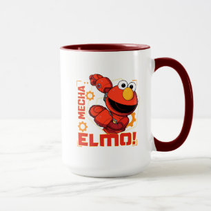 Caneca Rua Sésamo   Mecha Builders Elmo Design