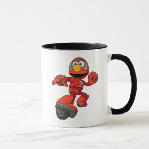 Caneca Rua Sésamo   Mecha Construtor Elmo Em Ação