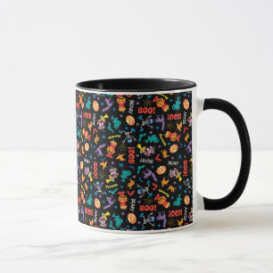 Caneca Rua Sésamo   Padrão Fofo de Halloween