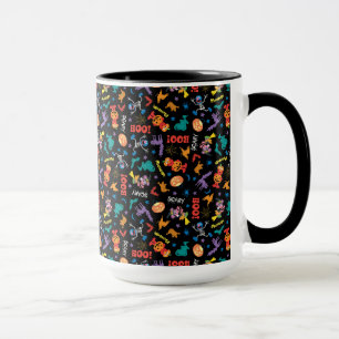 Caneca Rua Sésamo   Padrão Fofo de Halloween