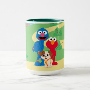 Caneca Rua Sésamo   Tango Com Grover E Elmo