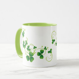 Caneca Rua, Shamrock Mug no Dia de Patrick