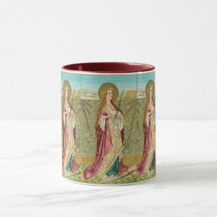 Caneca Ruas. Agnes de Roma (BC 01) Café Mug 4