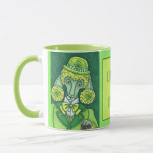 CANECA RUAS. PADDY'S IRISH VERDE POODLE FRANCÊS, CACHORRO