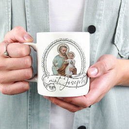 Caneca Ruas Religiosas, Joseph Protection Prayer Vintage