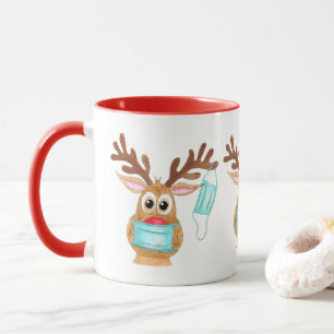 Caneca Rudolph, a Reindeer Mascarada