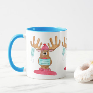 Caneca Rudolph, a Reindeer Mascarada