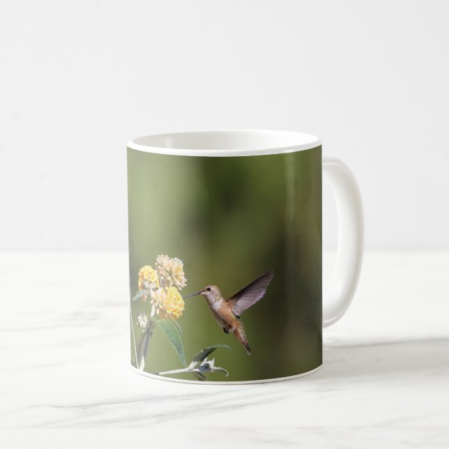 Caneca Rufous do colibri (Frente Esquerda)