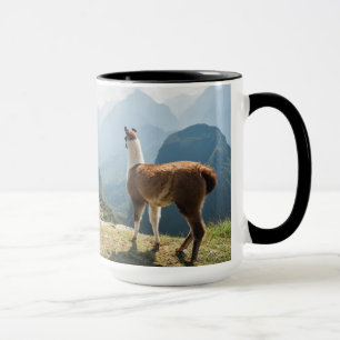 Caneca Ruínas de negligência do lama   Machu Picchu, Peru