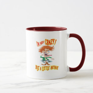 Caneca Ruiva louca com palavras engraçadas