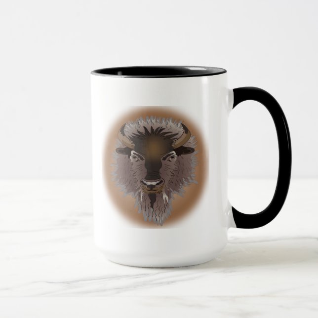 Caneca Russo Western Plains Bison Mug (Direita)